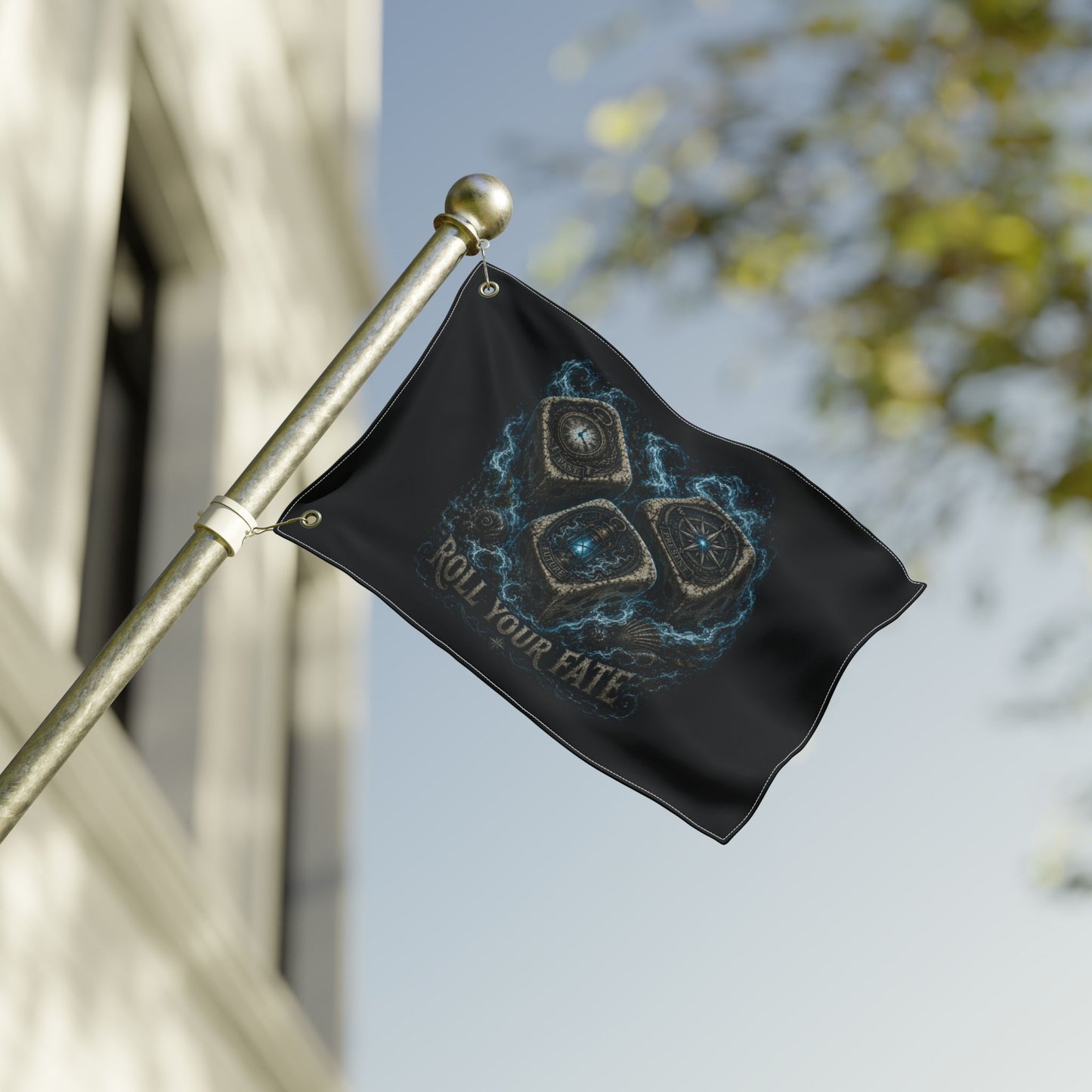 Fate's Dice Double Sided Flag