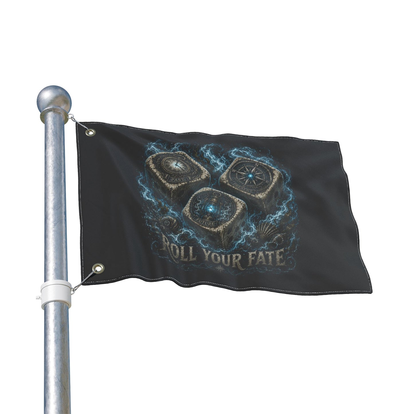 Fate's Dice Double Sided Flag
