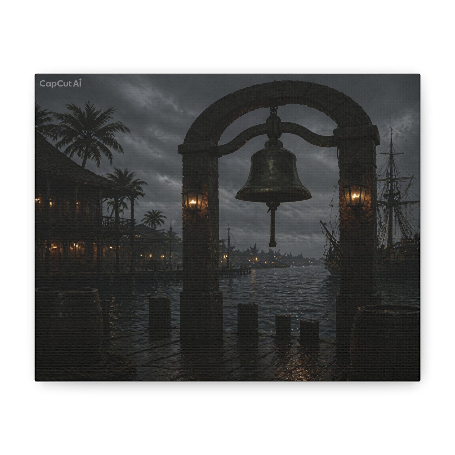 Title Harbor Bell – Brinewyld Archives Canvas Print